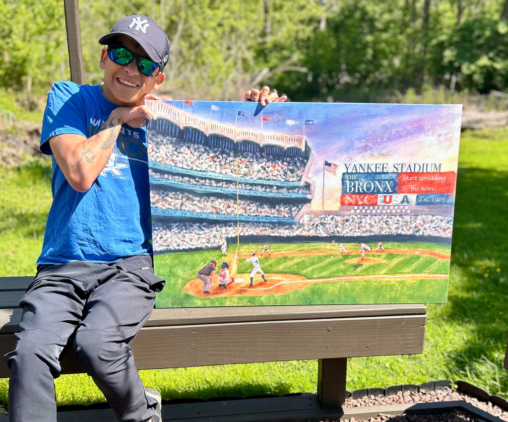 Auction | Home of the Yankees | 24x36 Signed Canvas Print Special Edition
