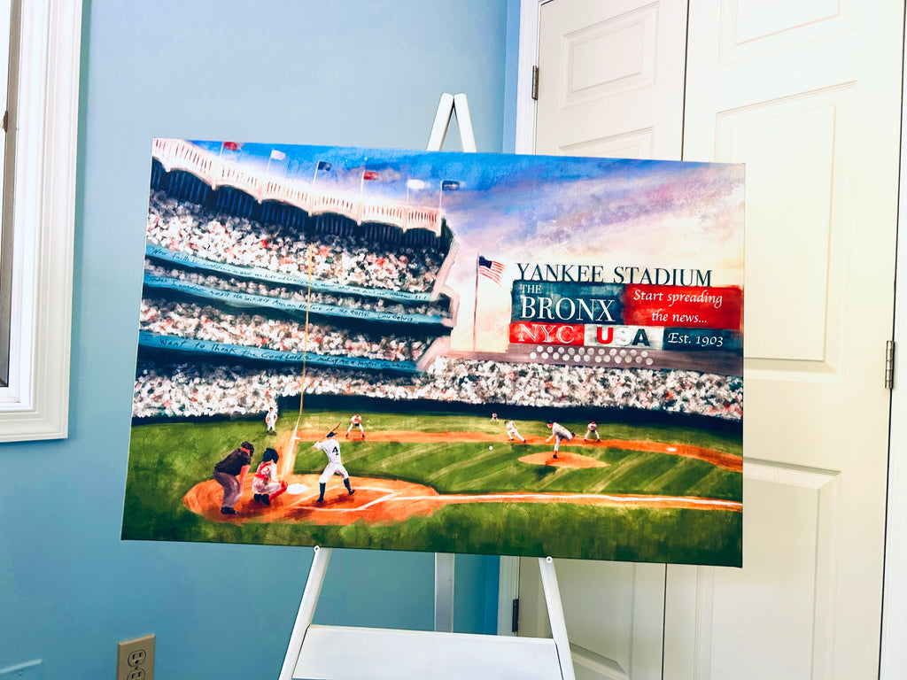 Auction | Home of the Yankees | 24x36 Signed Canvas Print Special Edition
