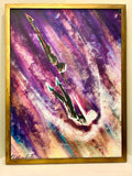 Falling into the Verse | Framed Canvas Print !8x24